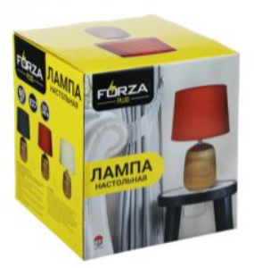 Лампа настольная, 30см, E27, 60Вт, керамика, текстиль, 3 цвета